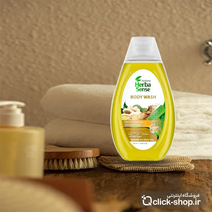 شامپو بدن با ریحه انرژی بخش آردن هرباسنس با حجم 400 میلی لیتر