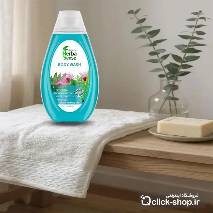 شامپو بدن خنک کننده پوست آردن هرباسنس با حجم 400 میلی لیتر