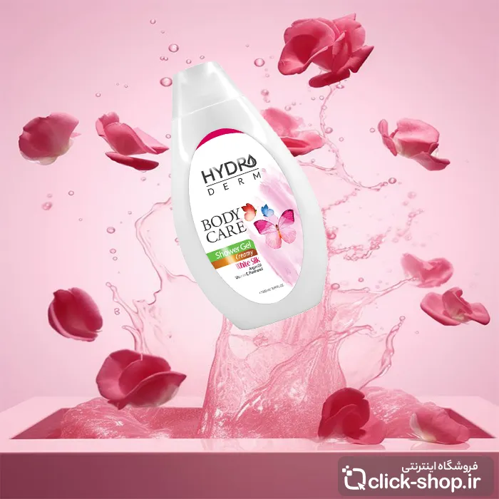 شامپو بدن کرمی ابریشم سفید هیدرودرم 500 میل