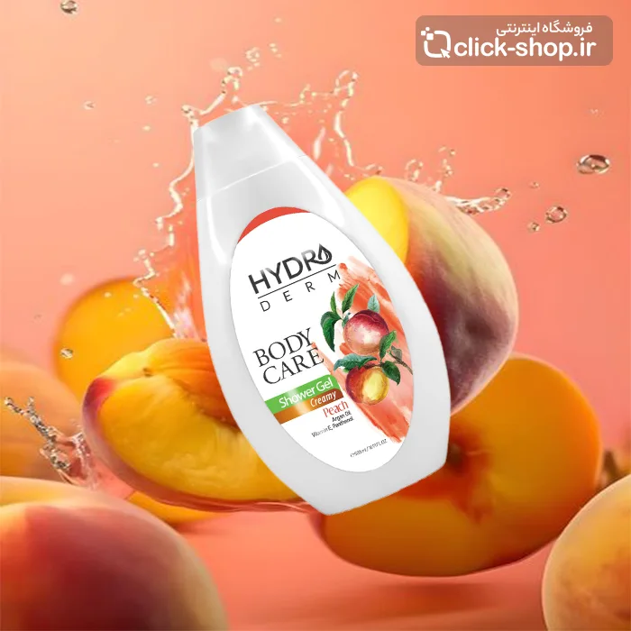 شامپو بدن کرمی هلو و آرگان هیدرودرم 500 میل