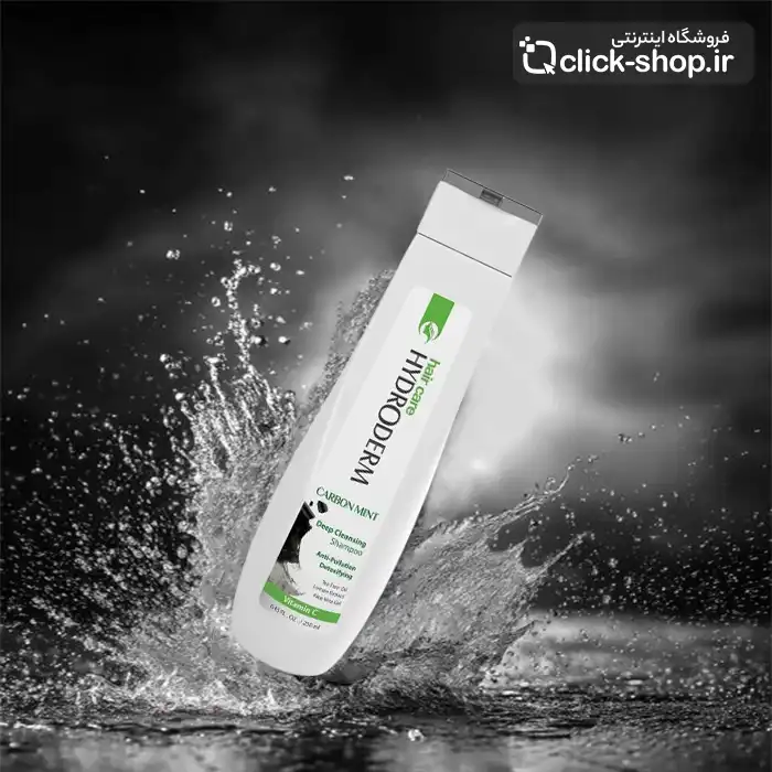 شامپو پاک کننده عمیق مو زغال و نعناع هیدرودرم 250 میلی لیتر