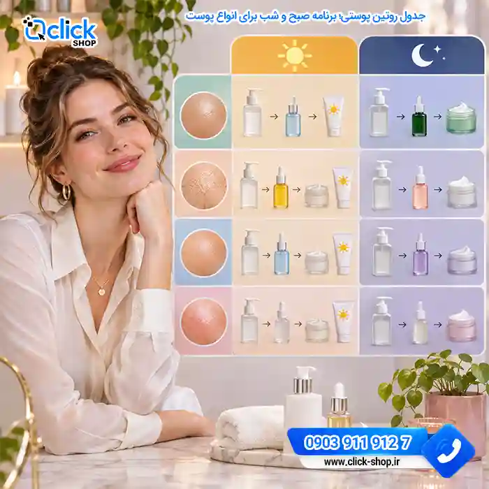 جدول روتین پوستی