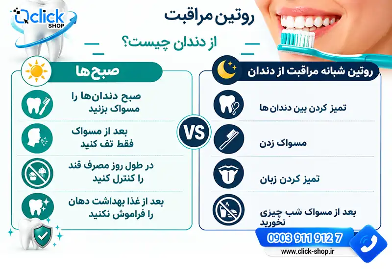 روتین مراقبت از دندان چیست